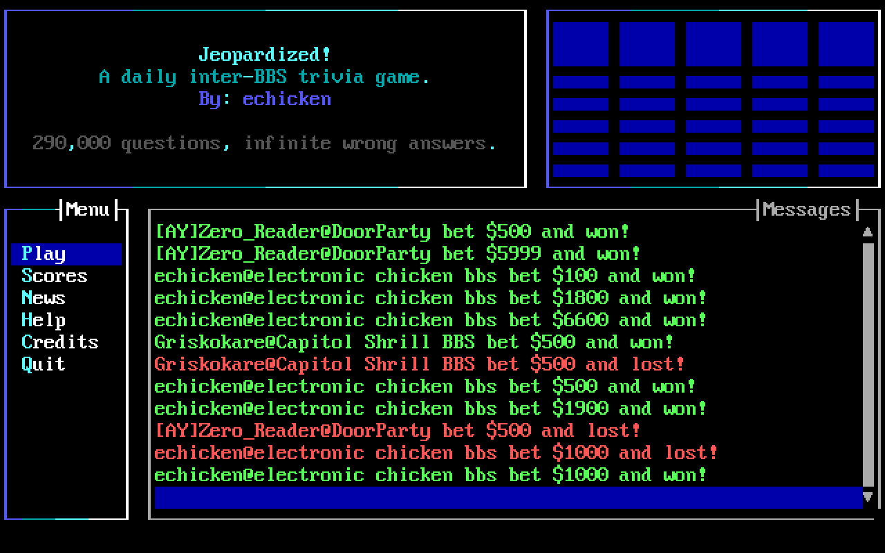 Jeopardized! Jeopardized!