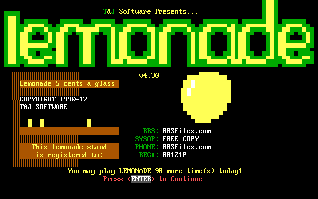 Lemonade! Lemonade!