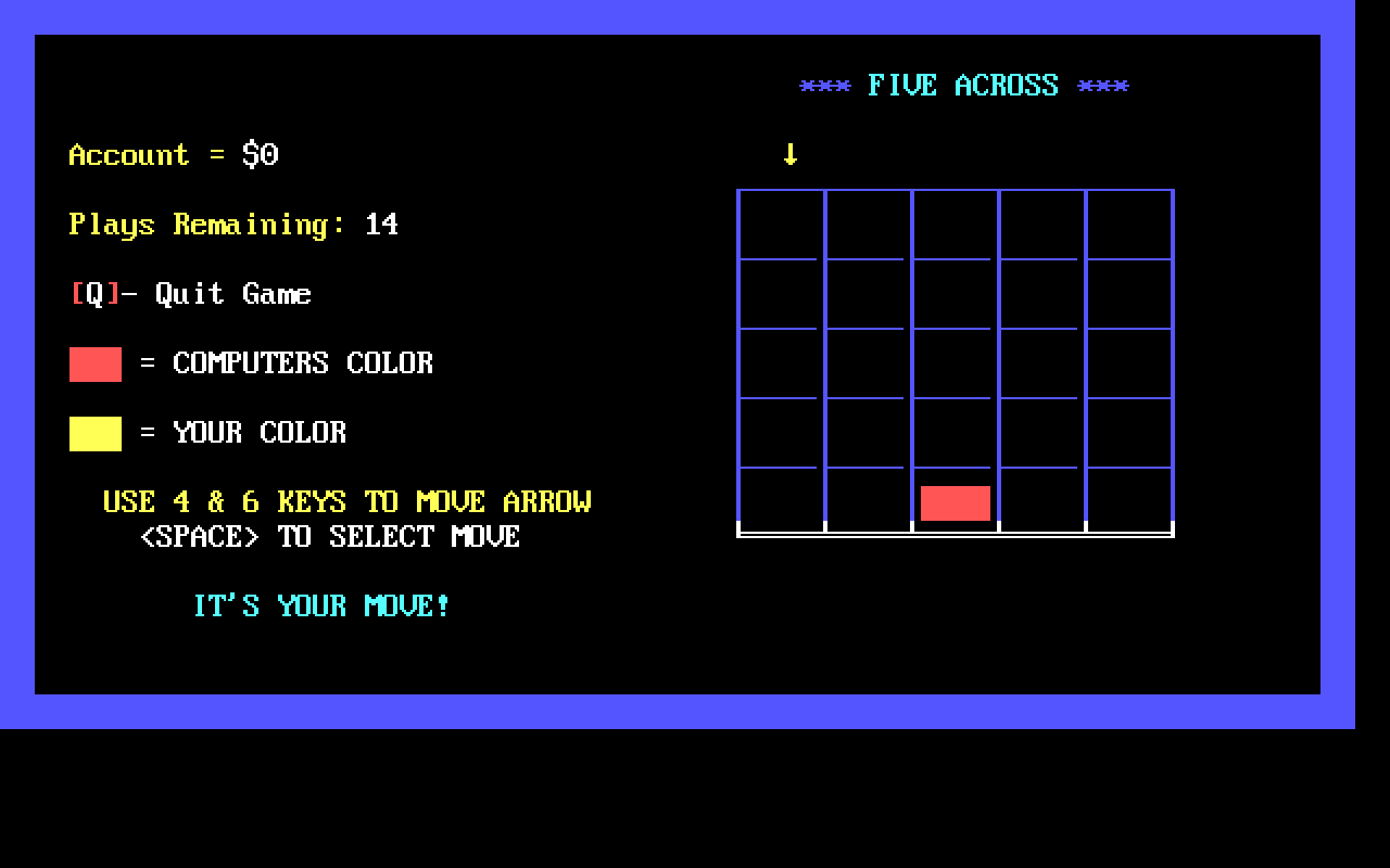 Five Across Five Across