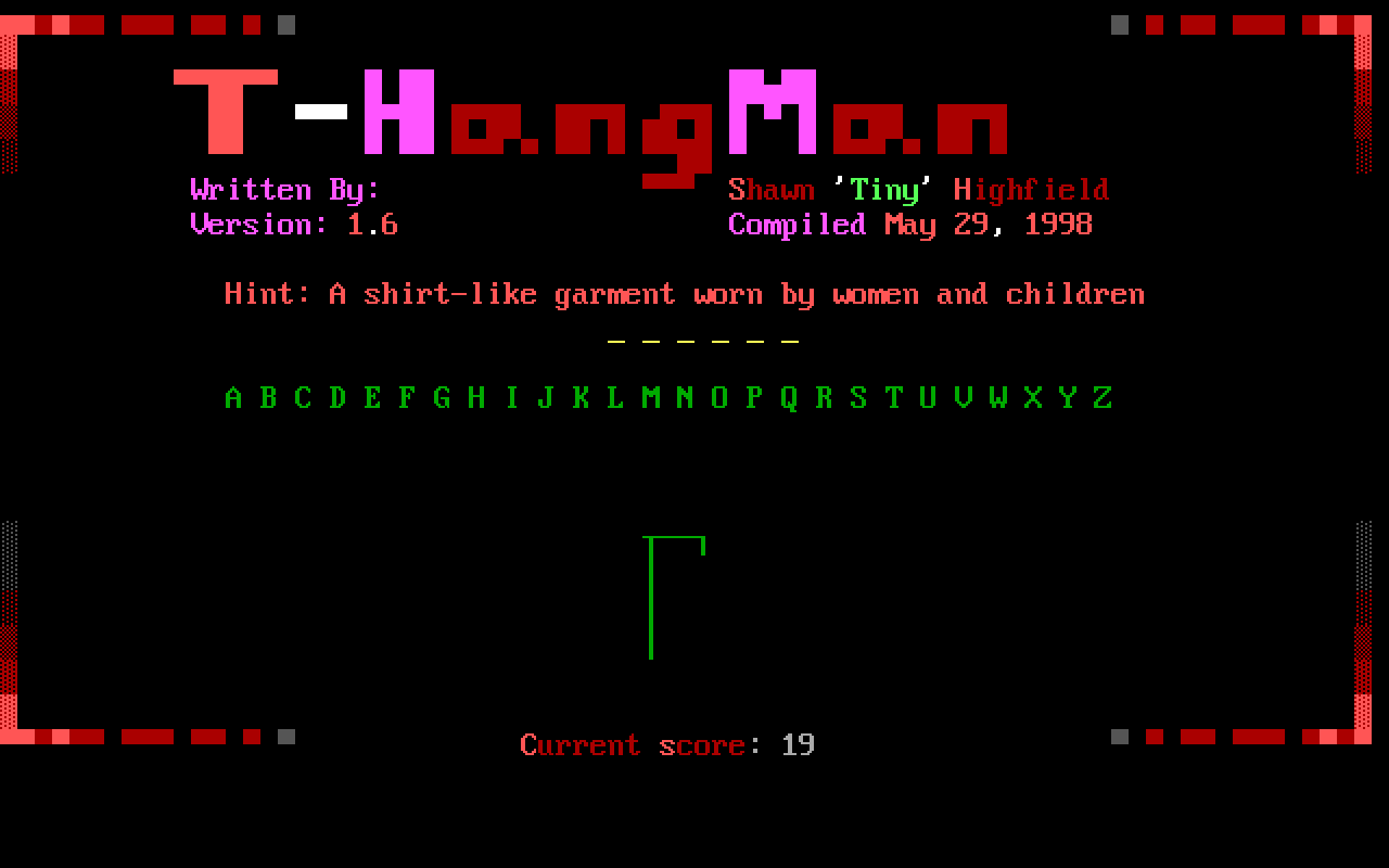 T-Hangman T-Hangman