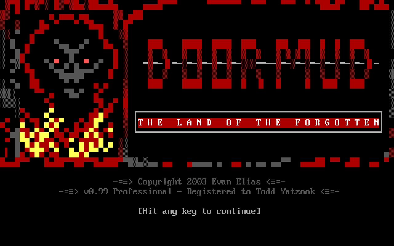 DoorMUD: Land of the Forgotten DoorMUD: Land of the Forgotten